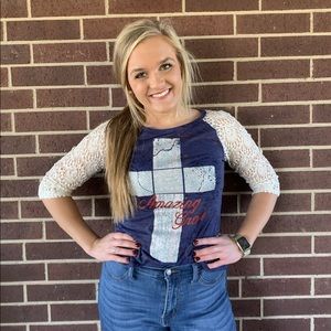 Amazing Grace 3/4 Sleeve Top